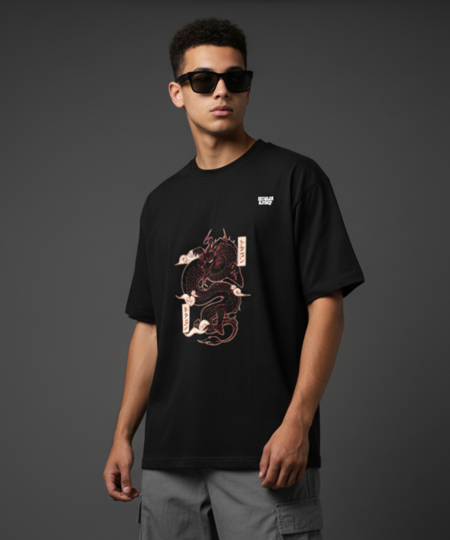 “Rising Dragon” Graphic T-Shirt – Japanese Streetwear Dragon Tee (Unisex)