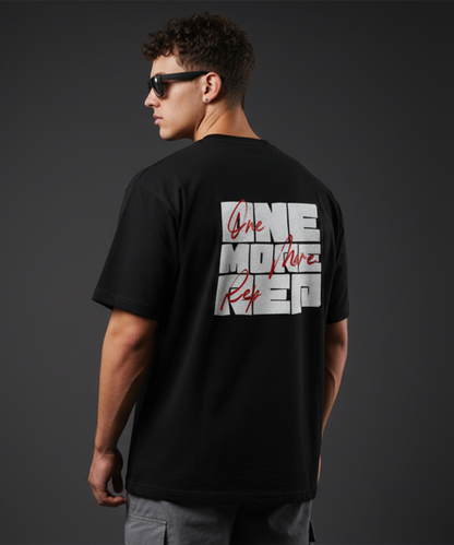 “One More Rep” Motivational Graphic T-Shirt – Bold Gym Streetwear Tee (Unisex)