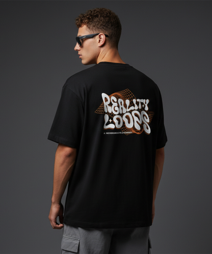 “Reality Loop” Graphic T-Shirt – Retro Futuristic Streetwear Tee (Unisex)